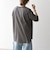 〈吸水速乾/洗濯機可能〉ラウンドヘム ロングスリーブ ワイド TEE
