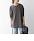 〈吸水速乾/洗濯機可能〉ラウンドヘム ロングスリーブ ワイド TEE