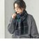 《一部予約》チェック カシミヤ ストール