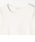 【WEB限定】〈洗濯機可能〉テレコ リブ ハーフスリーブ TEE