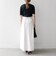 【WEB限定】〈洗濯機可能〉テレコ リブ ハーフスリーブ TEE