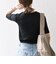 【WEB限定】〈洗濯機可能〉テレコ リブ ハーフスリーブ TEE