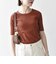 【WEB限定】〈洗濯機可能〉テレコ リブ ハーフスリーブ TEE