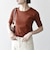 【WEB限定】〈洗濯機可能〉テレコ リブ ハーフスリーブ TEE