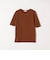 【WEB限定】〈洗濯機可能〉テレコ リブ ハーフスリーブ TEE