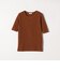 【WEB限定】〈洗濯機可能〉テレコ リブ ハーフスリーブ TEE