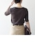【WEB限定】〈洗濯機可能〉テレコ リブ ハーフスリーブ TEE