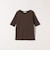 【WEB限定】〈洗濯機可能〉テレコ リブ ハーフスリーブ TEE