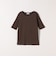 【WEB限定】〈洗濯機可能〉テレコ リブ ハーフスリーブ TEE