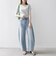 【WEB限定】〈洗濯機可能〉テレコ リブ ハーフスリーブ TEE
