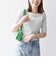 【WEB限定】〈洗濯機可能〉テレコ リブ ハーフスリーブ TEE