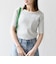 【WEB限定】〈洗濯機可能〉テレコ リブ ハーフスリーブ TEE