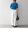 【WEB限定】〈洗濯機可能〉テレコ リブ ハーフスリーブ TEE