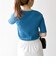 【WEB限定】〈洗濯機可能〉テレコ リブ ハーフスリーブ TEE