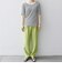 【WEB限定】〈洗濯機可能〉テレコ リブ ハーフスリーブ TEE