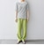 【WEB限定】〈洗濯機可能〉テレコ リブ ハーフスリーブ TEE