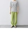 【WEB限定】〈洗濯機可能〉テレコ リブ ハーフスリーブ TEE