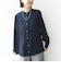 【WEB限定】〈手洗い可能〉ストレッチ ジョーゼット プリーツ ブラウス