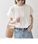 〈抗菌防臭/洗濯機可能〉USAコットン フレンチスリーブ TEE