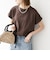 〈抗菌防臭/洗濯機可能〉USAコットン フレンチスリーブ TEE