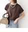 〈抗菌防臭/洗濯機可能〉USAコットン フレンチスリーブ TEE