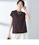 SHIPS Primary Navy Label: ニュー スヴィン コットン フレンチ スリーブ