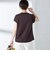SHIPS Primary Navy Label: ニュー スヴィン コットン フレンチ スリーブ