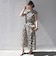 【WEB限定】〈洗濯機可能〉ドット 花柄 サイド プリーツ フレンチスリーブ ワンピース