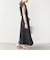 【WEB限定】〈洗濯機可能〉ドット 花柄 サイド プリーツ フレンチスリーブ ワンピース