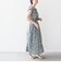 【WEB限定】〈洗濯機可能〉ドット 花柄 サイド プリーツ フレンチスリーブ ワンピース