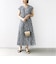 【WEB限定】〈洗濯機可能〉ドット 花柄 サイド プリーツ フレンチスリーブ ワンピース