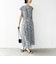 【WEB限定】〈洗濯機可能〉ドット 花柄 サイド プリーツ フレンチスリーブ ワンピース