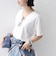 【WEB限定】〈ネックが選べる2サイズ展開〉オーガニックコットン バリエーションネック TEE