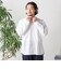 〈洗濯機可能〉ストライプ / ソリッド リラックス バンドカラー シャツ 26AW◇