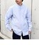 〈洗濯機可能〉ストライプ / ソリッド リラックス バンドカラー シャツ 26AW◇