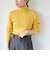 quaranciel:〈手洗い可能〉コットン タートルネック リブ ニット