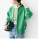 【WEB限定】〈洗濯機可能〉ジップアップ ニット ブルゾン カーディガン