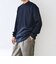 スムースコットン モックネック Tシャツ (ロンT)◇