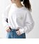 【WEB限定】BLAH BLAH BLAH.ワンポイント 刺繍 ルーズ Tシャツ (ロンT)◇