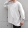 【WEB限定】BLAH BLAH BLAH.ワンポイント 刺繍 ルーズ Tシャツ (ロンT)◇