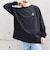 【WEB限定】BLAH BLAH BLAH.ワンポイント 刺繍 ルーズ Tシャツ (ロンT)◇