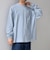 【WEB限定】BLAH BLAH BLAH.ワンポイント 刺繍 ルーズ Tシャツ (ロンT)◇