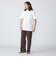 【WEB限定】SHIPS: STYLISH STANDARD ロゴ 刺繍 Tシャツ