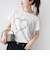 【WEB限定】〈手洗い可能〉バリエーション ロゴ 刺繍 プリントTEE