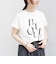 【WEB限定】〈手洗い可能〉バリエーション ロゴ 刺繍 プリントTEE
