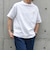 【WEB限定】SHIPS any: BLAH BLAH BLAH.ワンポイント 刺繍 ルーズ Tシャツ(ユニセックス)◇