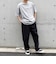 【WEB限定】SHIPS any: BLAH BLAH BLAH.ワンポイント 刺繍 ルーズ Tシャツ(ユニセックス)◇