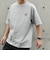 【WEB限定】SHIPS any: BLAH BLAH BLAH.ワンポイント 刺繍 ルーズ Tシャツ(ユニセックス)◇
