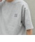 【WEB限定】SHIPS any: BLAH BLAH BLAH.ワンポイント 刺繍 ルーズ Tシャツ(ユニセックス)◇