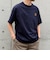 【WEB限定】SHIPS any: BLAH BLAH BLAH.ワンポイント 刺繍 ルーズ Tシャツ(ユニセックス)◇